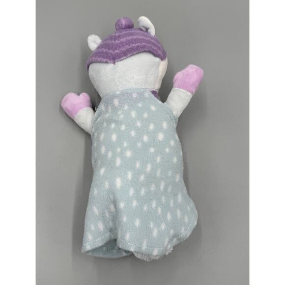 Plush Fox Blue Blanket Swaddle 10" Stuffed Animal Toy Lovey RMS International - Picture 4 of 7